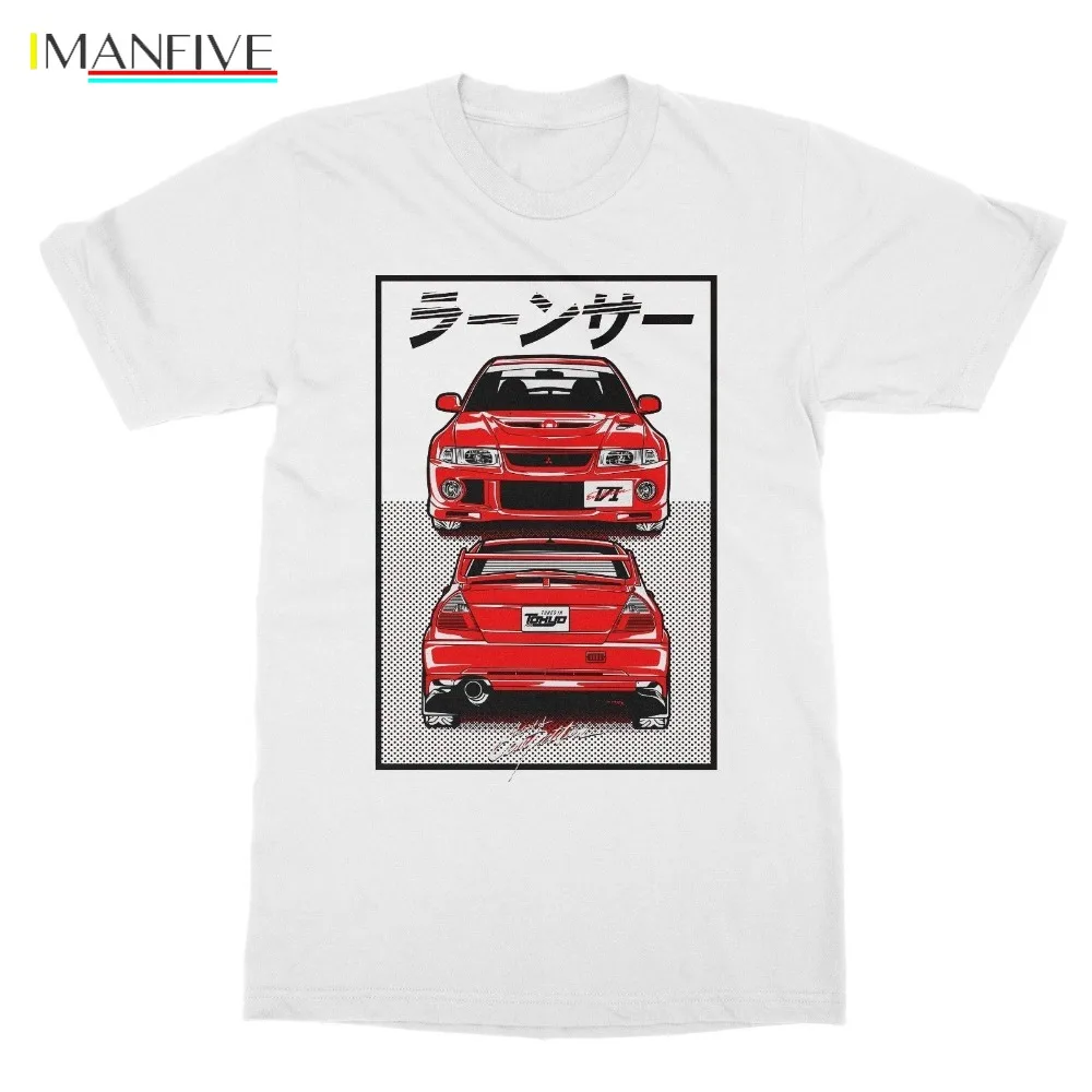 Mitsubishi Evo Evolution Vi 6 Tommi Makinen 4G63 Turbo Jdm Legend Футболка 100% хлопок Летние футболки с принтом