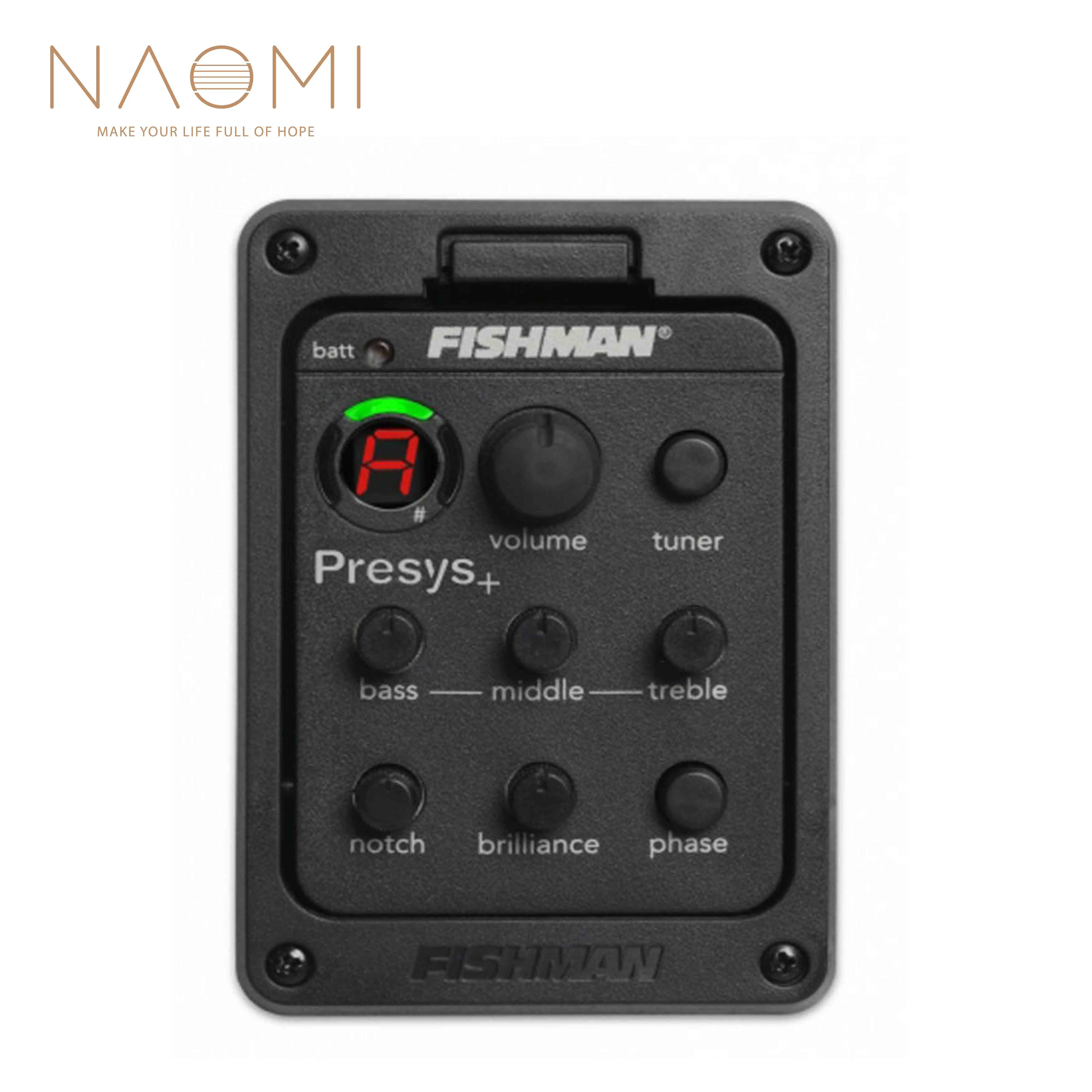 Эквалайзер для гитары NAOMI Fishman 201 акустика пьезо Pick тюнер черный цвет запчасти