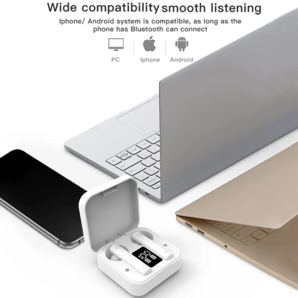 Беспроводные Bluetooth-наушники Air 2s TWS спортивные наушники для бега со светодиодным