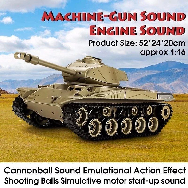 Металлический трек реалистичный танк с дистанционным управлением большой