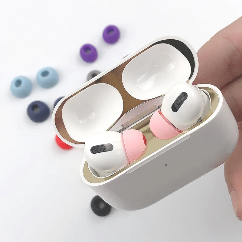 Чехол для Airpods Pro чехол наушников силиконовый Нескользящий Резиновый мягкий