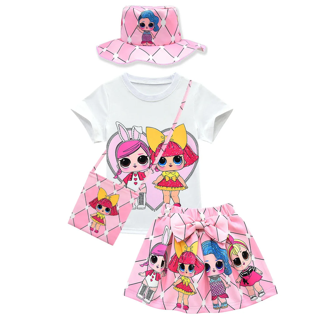Куклы-сюрпризы lol новинка Детская флуоресцентная шляпа с короткими рукавами для