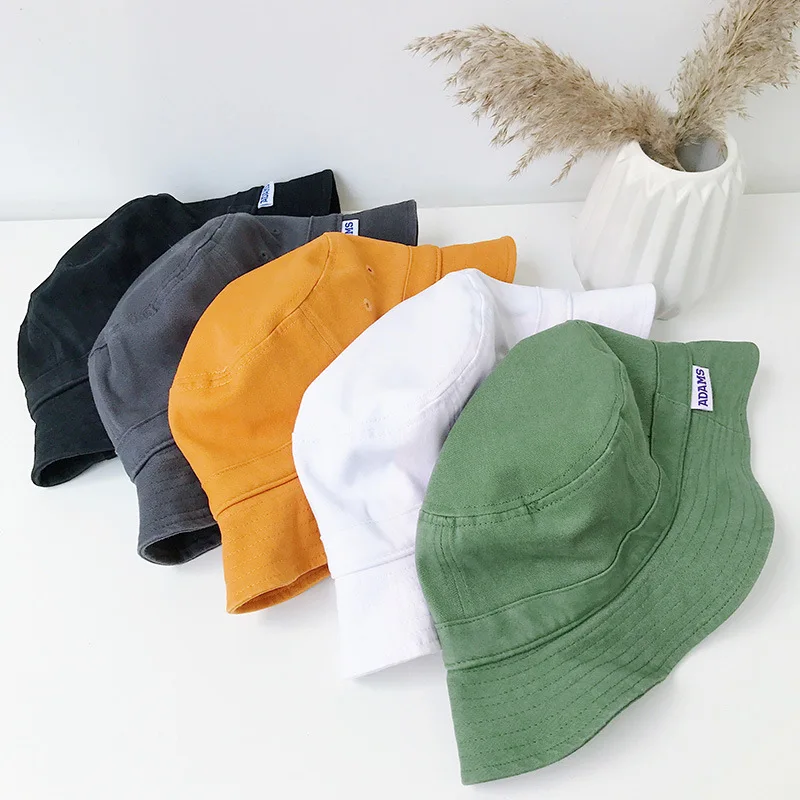 

Bucket Hats Fisherman Sun Hat Women Men Unisex Spring Summer Outdoor Bucket Hats Casual Harajuku Black White Yellow Army Green
