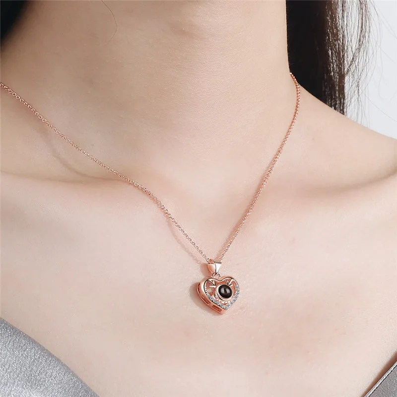 Трендовое Серебряное ожерелье 925 пробы с подвеской для женщин ювелирные изделия