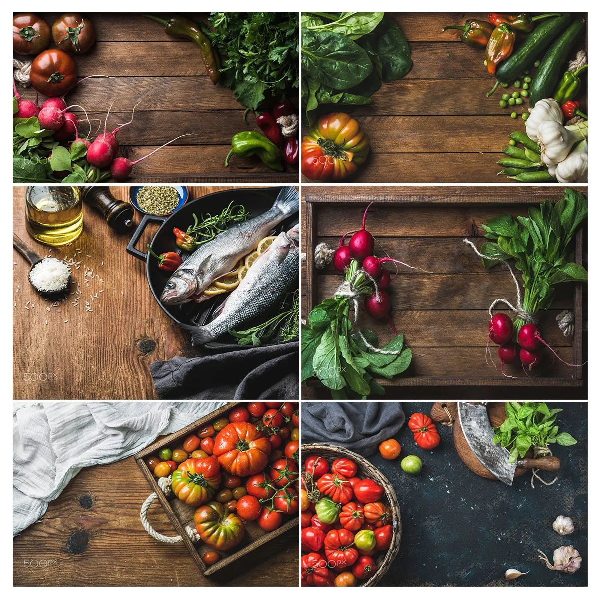 

Kitchen Ingredients Photograph Background Photo Backdrop Props Studio Art Cloth
