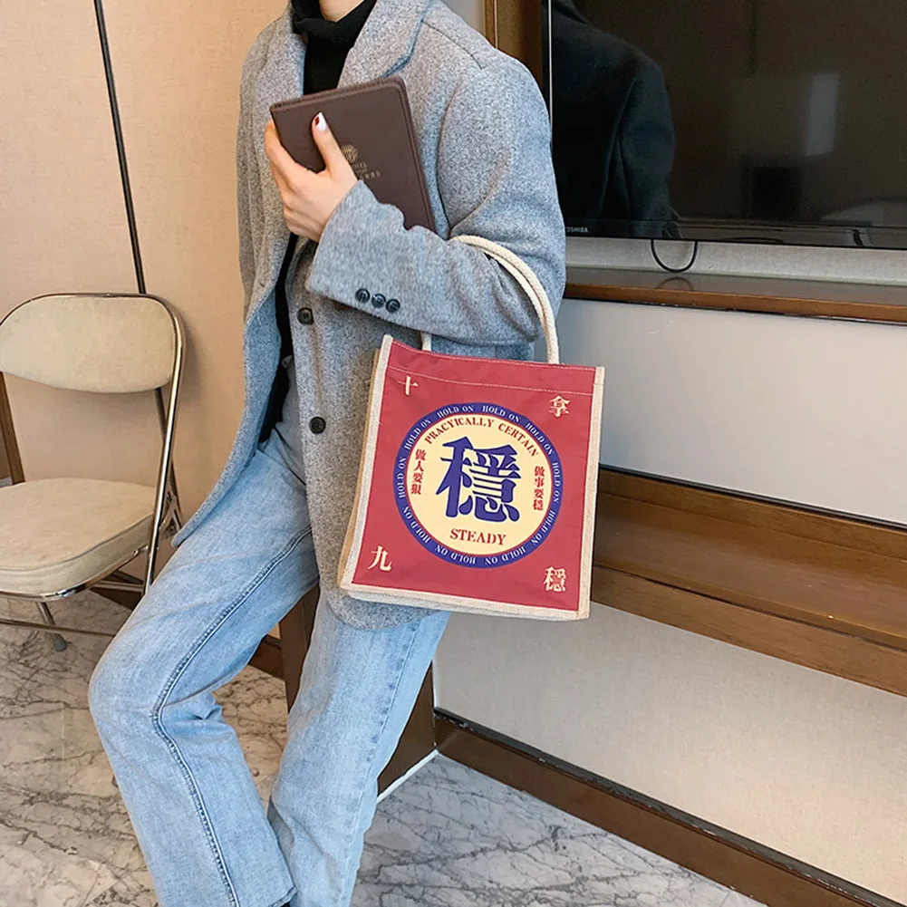 

Simply Crossbody Bags Linen Cute Cartoon Shoulder Messenger Bag Lady Chain Travel Small Handbags for Women 2020