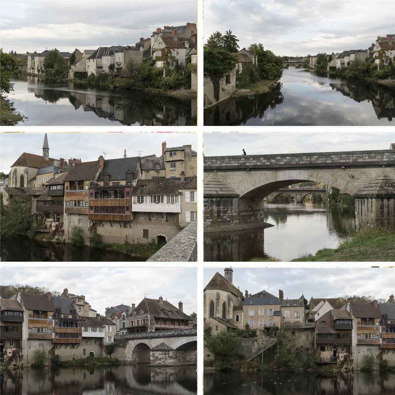 

Реквизит для фотостудии Nitree винтажный Европейский архитектурный фон 19-века речная моста Виниловый фон ткань