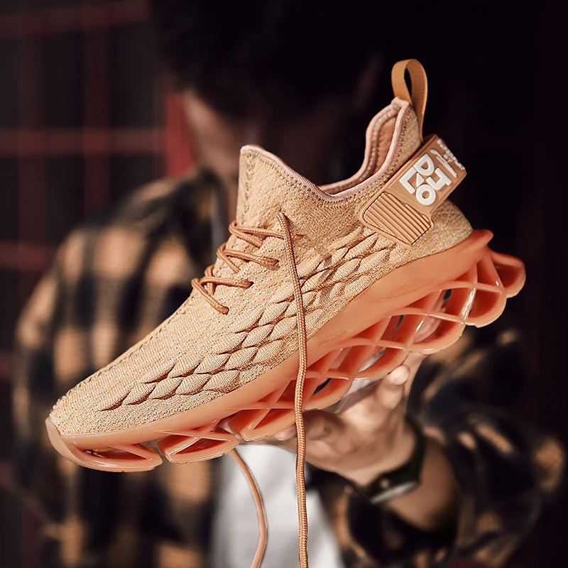 Новинка мужские кроссовки для бега дышащая спортивная обувь противоскользящая