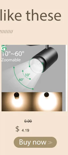 Трековые светильники LED 40W COB декор магазин одежды трэковый светильник Aluminum Showroom led трековый светильник 2/3/4 Wire 3 phase промышленный трек led точечный светильник светильник лофт точечные светильники