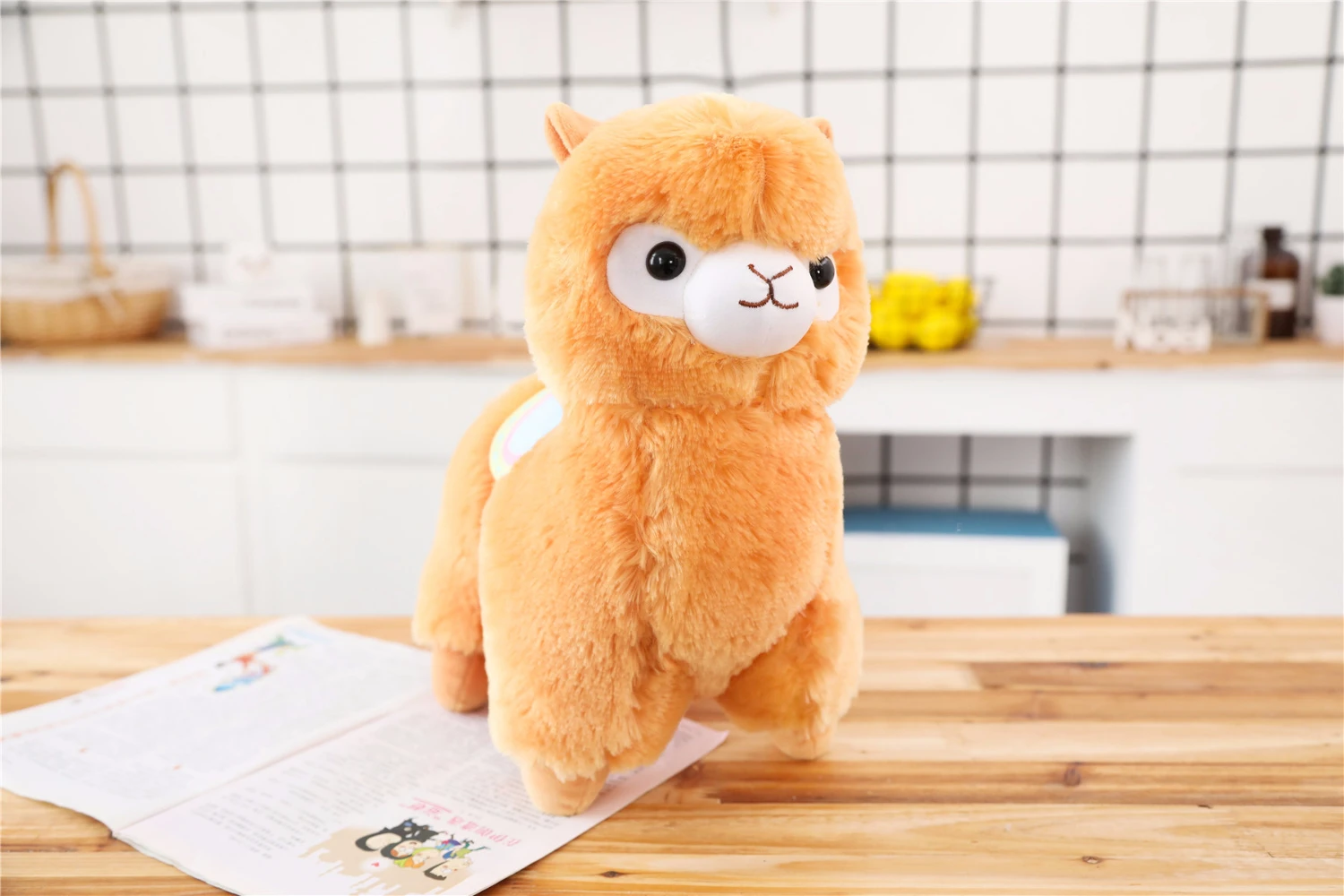 Kawaii кукла Альпака чучело животные плюшевые игрушки ламы 35/45 см Alpacasso Подушка овец плюшевые игрушки куклы для маленьких детей; Одежда для девочек; подарок на день рождения - Цвет: brown