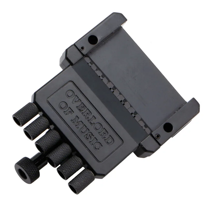 Черный 6 строка гитарный Струнодержатель тремоло мост беспроводного доступа в