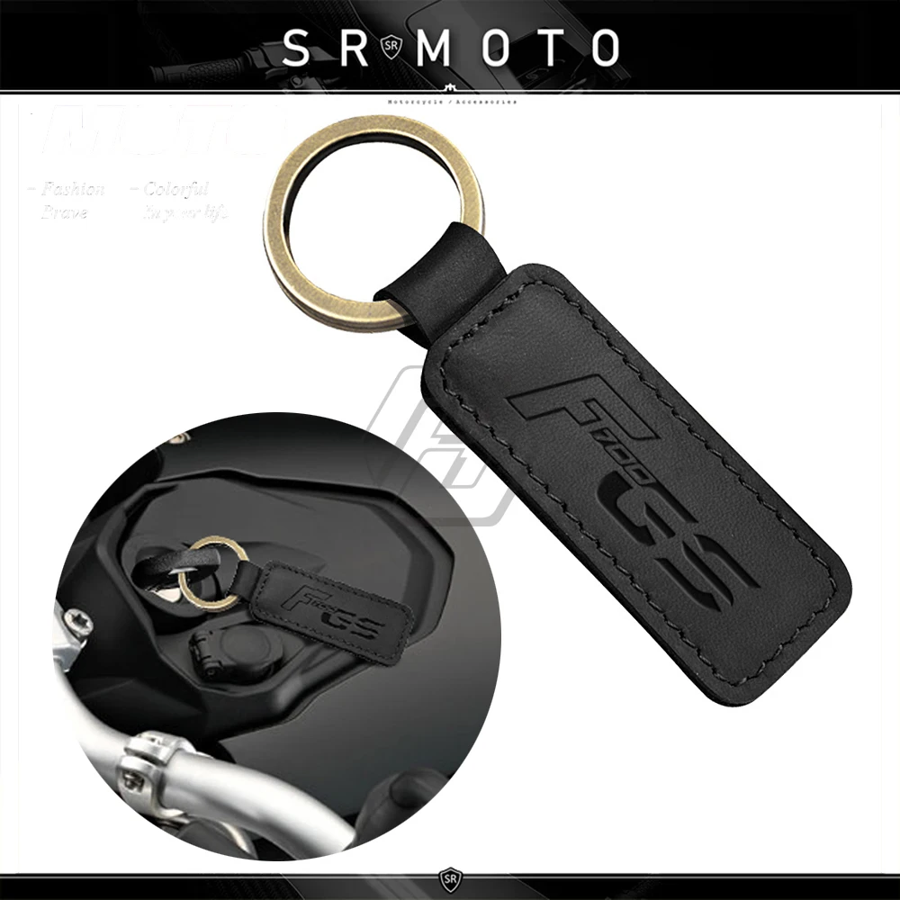 

Motorcycle Cowhide Keychain Key Ring Case for BMW Motorrad F700GS F700 GS