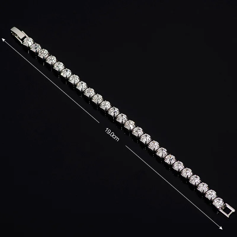 Прозрачный фианит в римском стиле Свадебные Браслеты &amp Браслеты-кольца хип-хоп