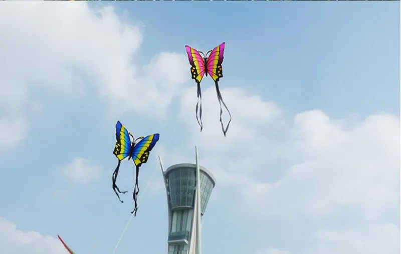 Высокое качество lober butterfly kite 2 шт./лот с ручной линией hcxkits завод Легко contrl ripstop нейлон птицы Орел