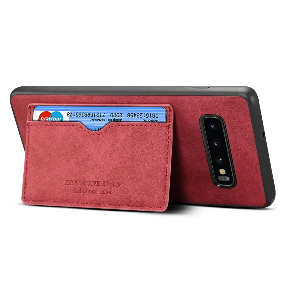 Винтажный держатель для карт, чехол для телефона samsung Note 9 Note 10 pro, подставка-книжка, PU кожаный чехол для samsung S10 E Plus