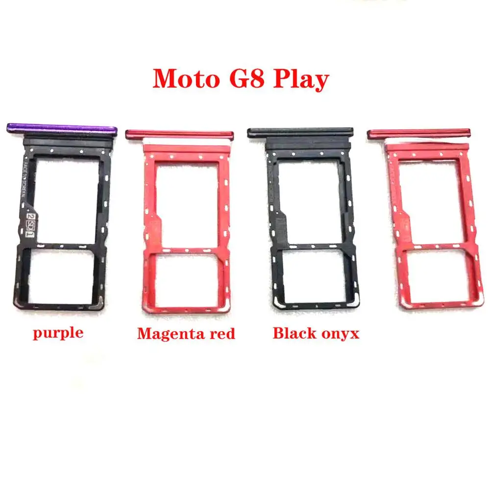 Держатель лотка для SIM-карты, слот для считывателя SD-карт, адаптер для Motorola Moto G8 Play G8 Plus XT2015 XT2015-2 XT2019 XT2019-2