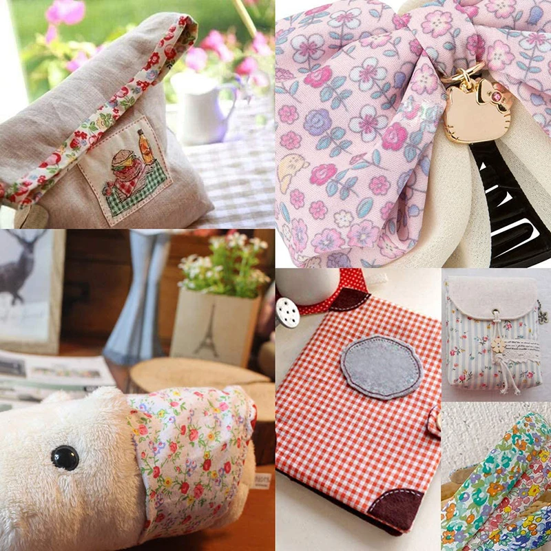 Mix 7 шт. хлопок Ткань различных Цвет прекрасный проверить Дизайн ремесел домашний