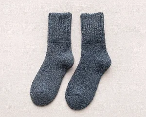 SOCKS 05 Зимние уплотненные шерстяные носки с шерстью, женские носки - Цвет: SOCKS 05
