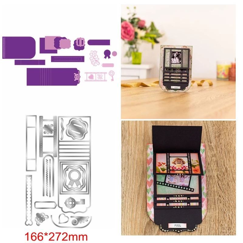 Квадратная круглая полоска многослойная оправа с сердечками и цветами