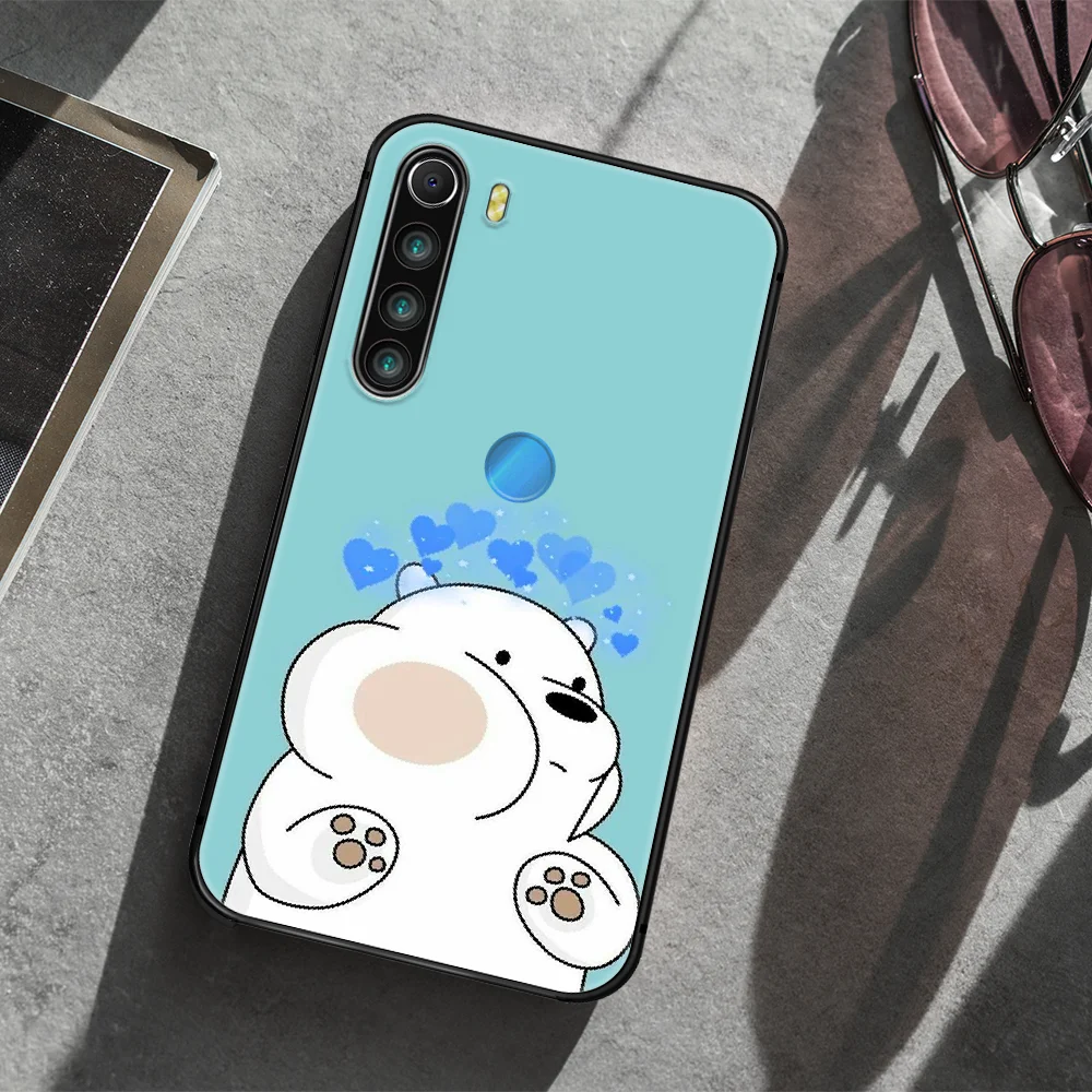 

cute Cartoon Bare Bear Phone Case Cover Hull For XIAOMI Redmi 7 7a 8 8a 9 10X NOTE 6 7 7s 8 8t 9 9s Pro Max black Cell Trend