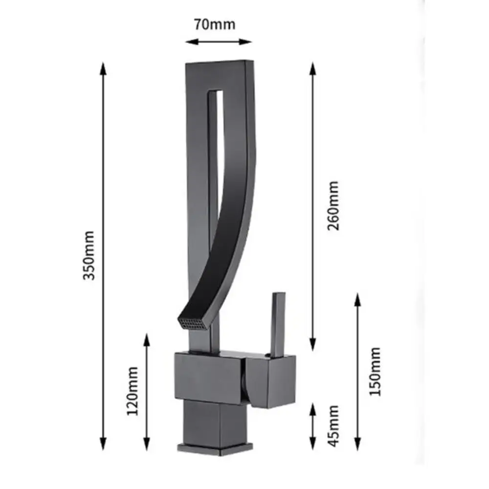 Латунный Смеситель для раковины квадратный кран ванной комнаты крепление на