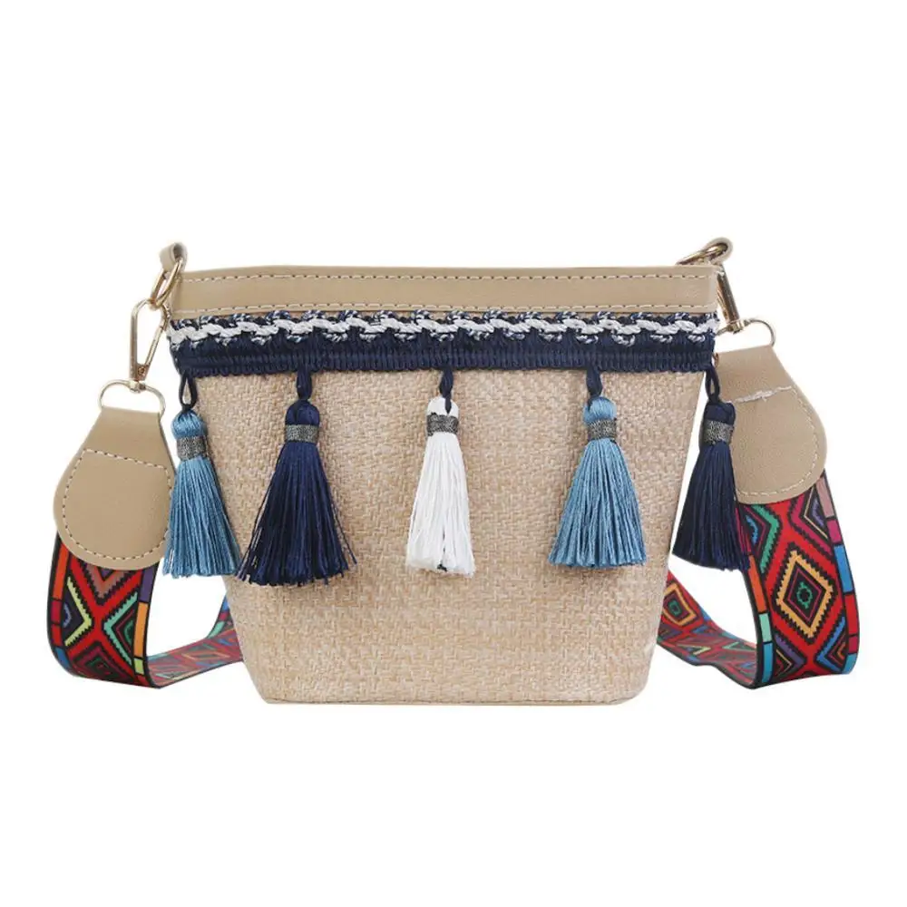 

Straw Weave Shoulder Bags Fashion Crossbody Boho Tassel Messenger Bag for Women Travel Korean Stylefor Shopping Handbag #20
