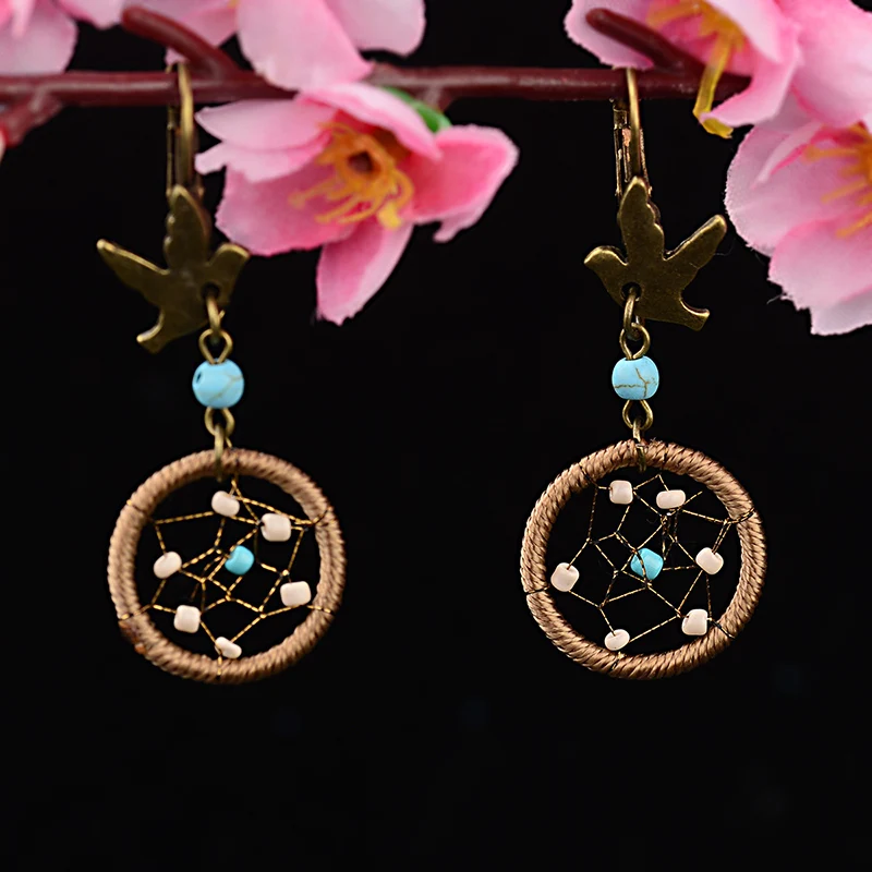 Женские винтажные серьги CARTER LISA классические богемные висячие в стиле бохо