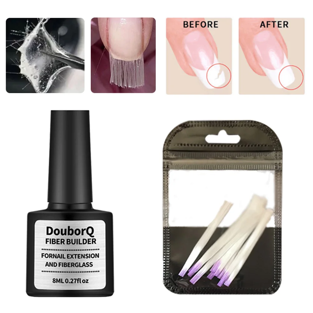 

Quick Gel Poly Fiberglass Nail Extension Set Builder UV Gel Polish Gel Glass Fibernails Fiber Nail Art Decorations