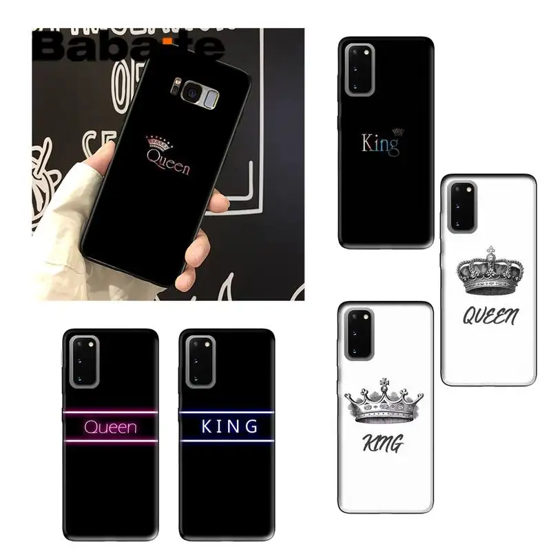 

Babaite Queen & King Couple Luxury Unique Phone Cover for samsung a30 A30S A40 A70 A21 A21S a51 a50 a71 a11 a91