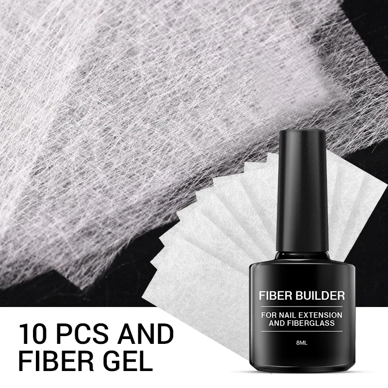 Modelones 2 шт./лот волоконный Гель-лак для ногтей наращивание стекловолокно