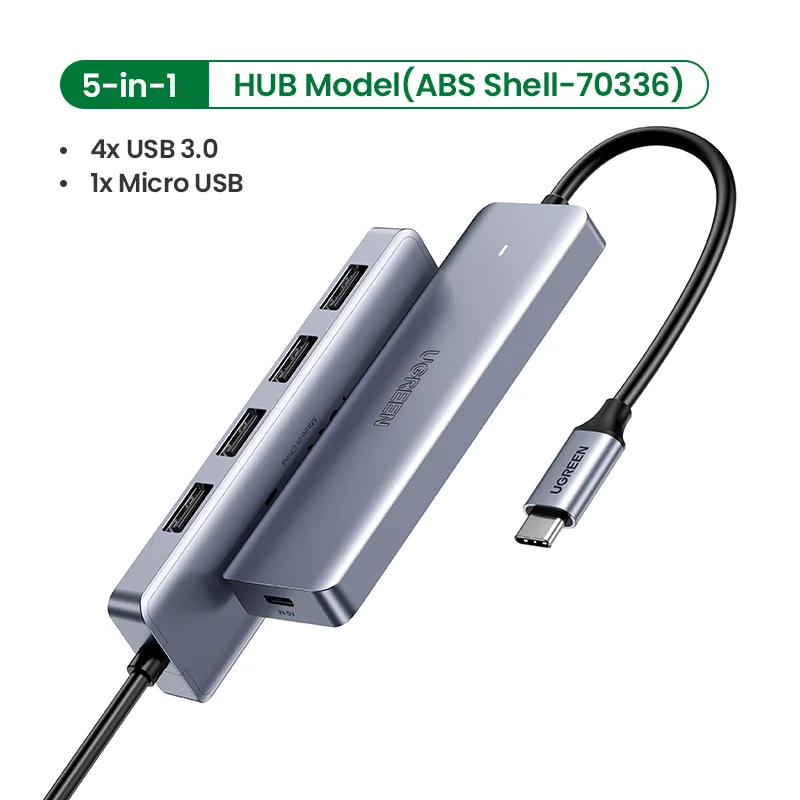  UGREEN usb-хаб C концентратор HDMI адаптер 10 в 1 USB C к USB 3,0 док-станция для MacBook Pro Аксессуары USB-C Тип C 3,1 Разветвитель USB C концентратор 