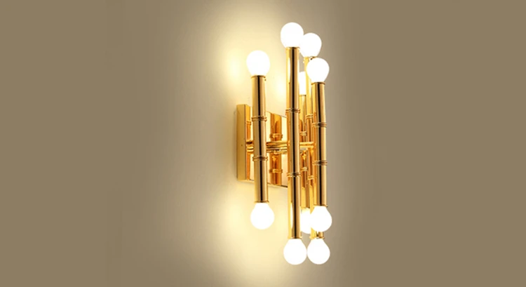 Современный дымчатый стеклянный настенный светильник украшение скандинавский