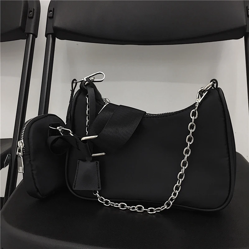 

ASDS-Casual Lady Messenger Bag Large Capacity Lady Handbag Chain Lady Shoulder Bag Lady Wallet and Handbag Black
