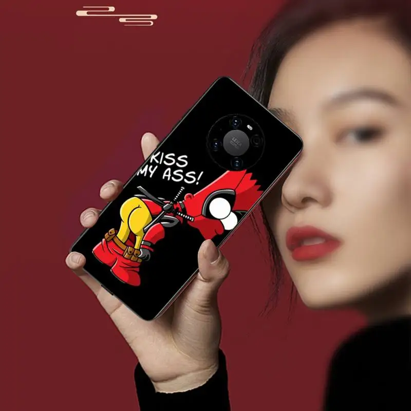 

0 Funny Homer J.Simpson Black Silicone Phone Case For Huawei P20 30 40 Pro Mate 20x 30 40 Pro Nova6 7 Honor 9X 10