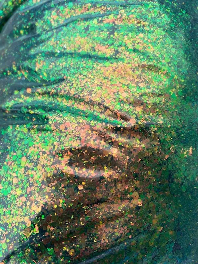 1KG chameleon Aurora Nail Glitter Sequins Flakes 1000gram/bag Holographic Shining Nail Art Powder Dust Dazzling Nail Decoration
