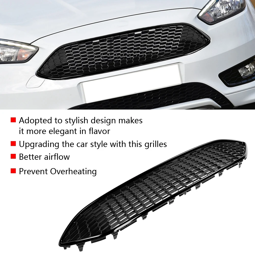 Сетка для переднего бампера решетка с Сотами Ford Focus 2015 2016 2017 стильные