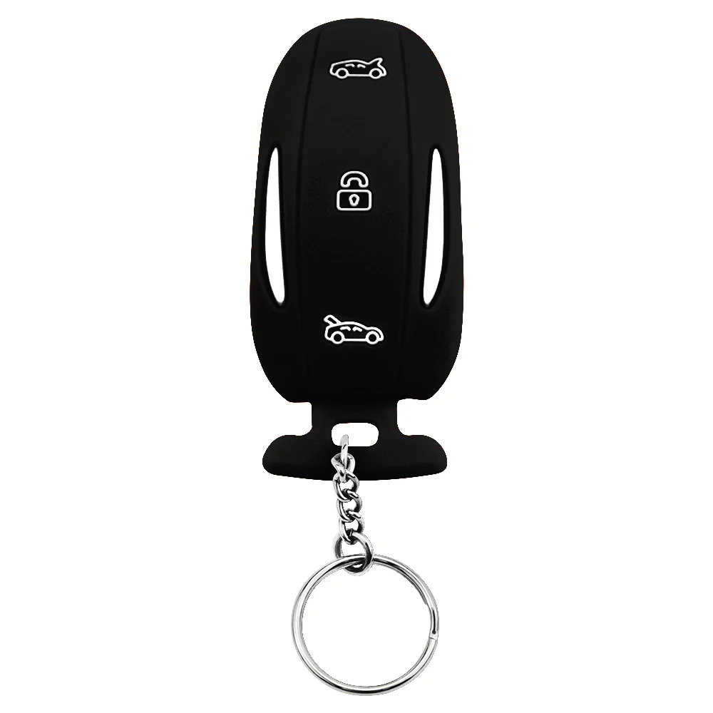 

Universal Silicone Key Case Automobiles Key Cover Shell Styling Keys Cover Decoration for Tesla Model X Auto Accessories