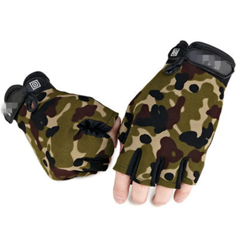 2020 камуфляжные мужские тактические перчатки без пальцев Противоскользящие