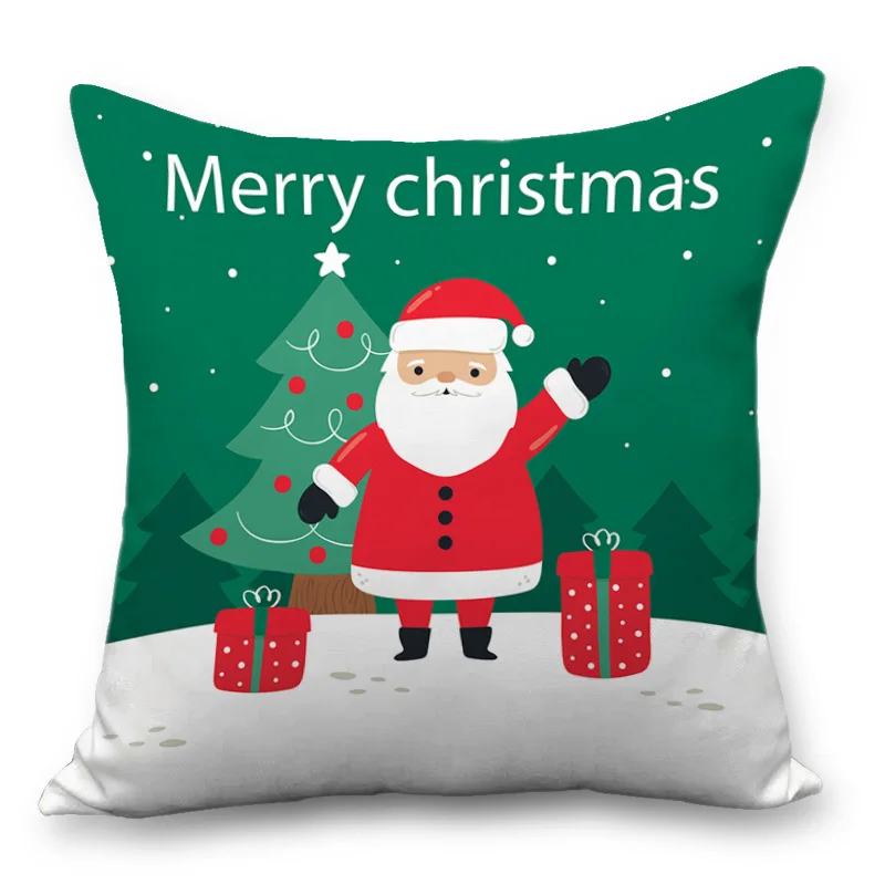

Simple Christmas Peach Skin Soft Pillow Cushion Office Sofa Decoration Waist Cushion Pillowcase Wholesale