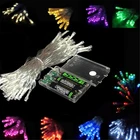 СВЕТОДИОДНЫЕ гирлянды на батарейках 2-10 м, гирлянды для свадеб, семейных торжеств, сказочного сада, рождественские украшения