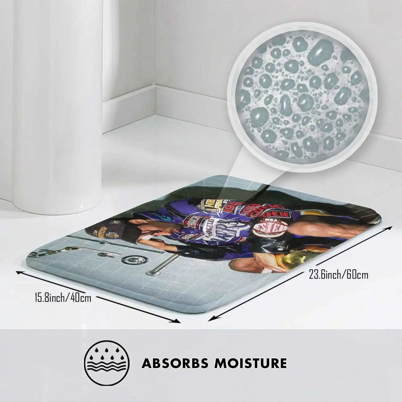 3D Мягкий Нескользящий Коврик грустный Брайант для мальчиков коврик подушка