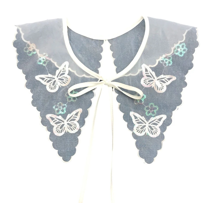 Женское винтажное платье ханьфу накладной воротник шаль ажурная вышивка