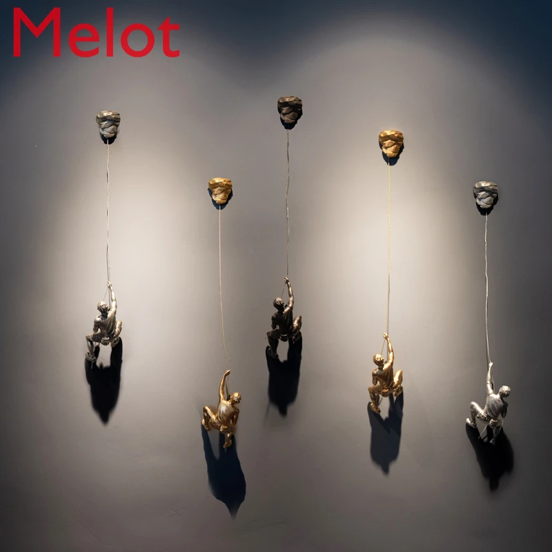 

Rock Climbing Character Wall Decoration Industry Wind Wall Pendant Originality A Living Room Metope Background Ornaments
