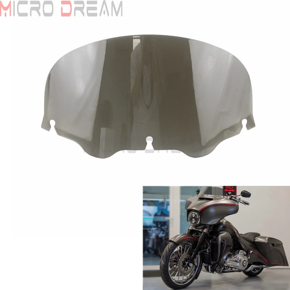 Лобовое стекло для мотоцикла 10 ''летучая мышь Harley Electra Street Glide Touring FLH Ultra Classic CVO
