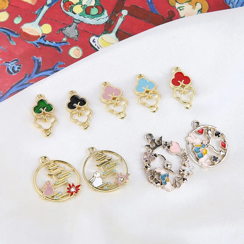 10 шт. новые круглые серьги для женщин модные эффектные в китайском стиле заячьи