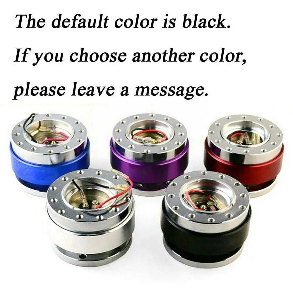 

Universal Racing Steering Wheel 6 Hole Aluminum Car Steering Off Adapter Snap Kit Quick Hub Wheel Release T5S8