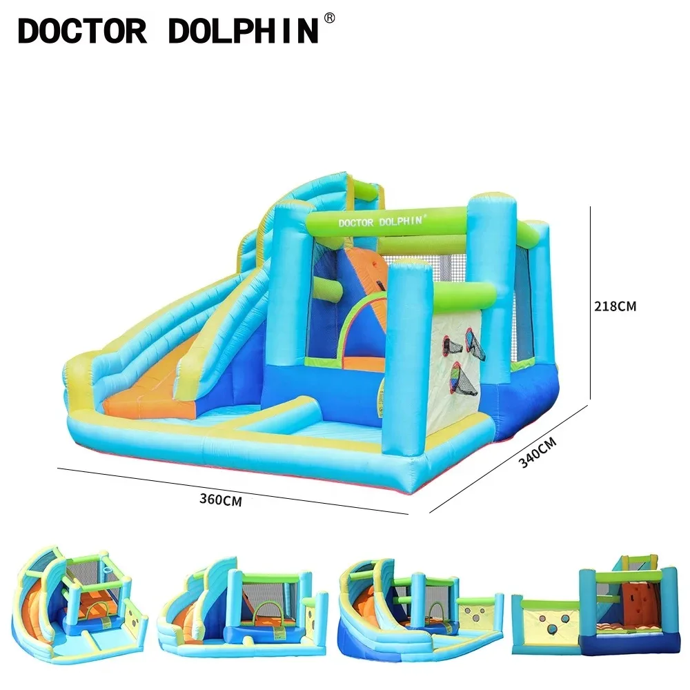 Оригинальный надувной батут-замок Doctor Dolphin Для дома и улицы большой батут для