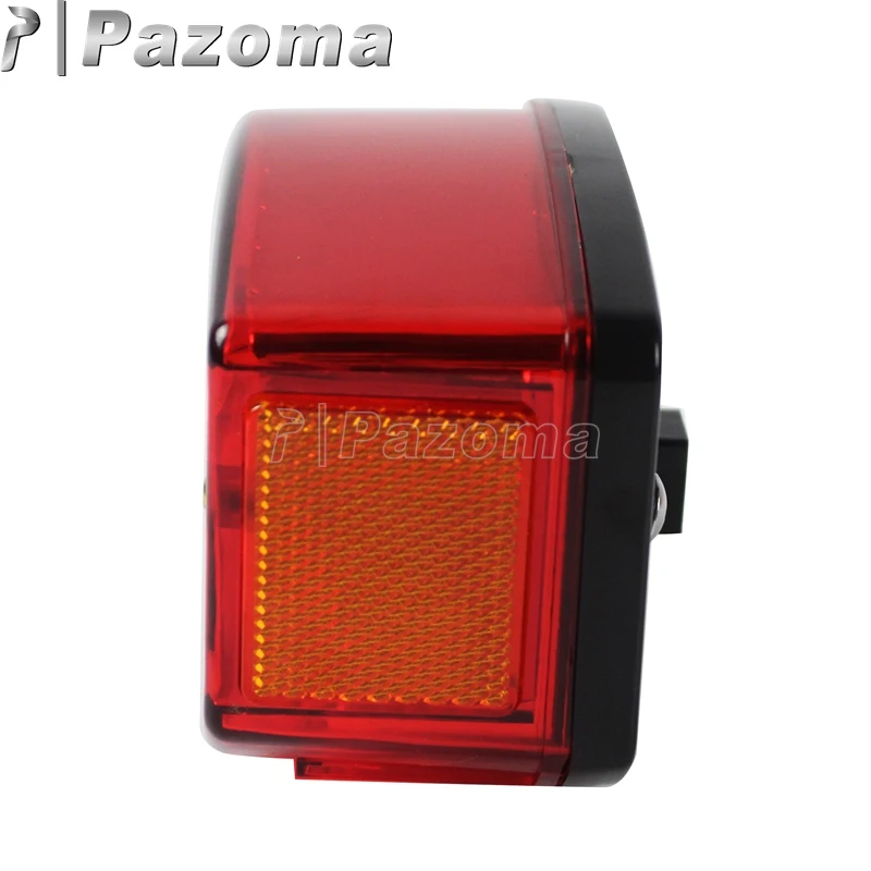 Мотоцикл Красный светодиодный задний фонарь светильник с отражателем