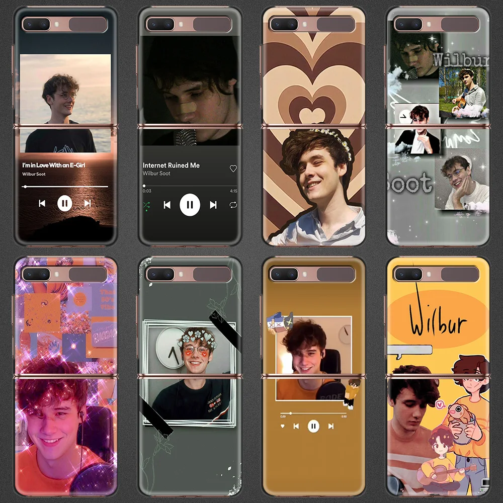 

Case For Samsung Galaxy Z flip Z flip3 5G Case Protective Shell Shockproof Hard Cover Funda Wilbur Soot