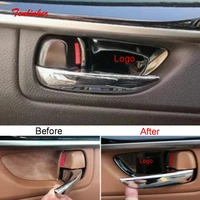 tonlinker interior door handle bowl cover sticker for lexus rxnxesctgsis 2009 17 car styling 4 pcs stainless steel stickers